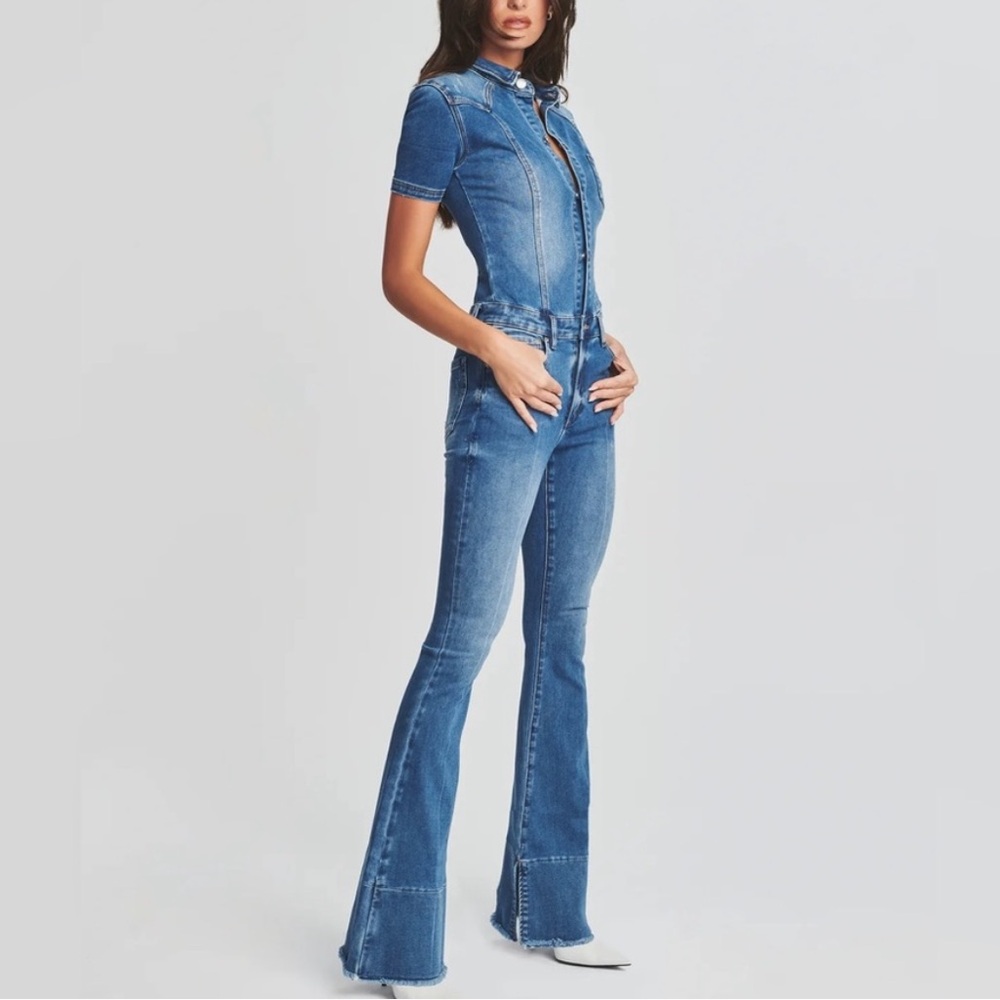 Ser.O.Ya Fallon Jumpsuit in Bayside Sz XS Revolve FWRD Seroya - Picture 1 of 10